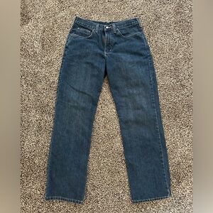 Carhartt Men's Dark Blue Straight Jeans